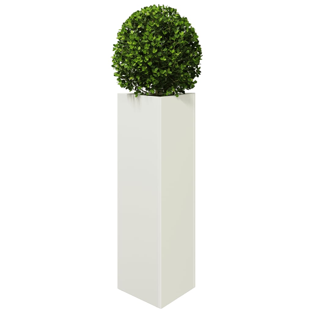 Vidaxl Plannet Triangle 30x26x75 cm de acero blanco