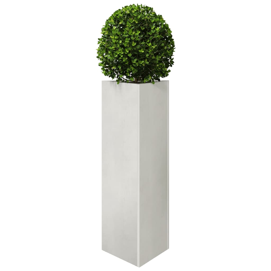 Vidaxl Planter Triangle 30x26x75 cm de acero inoxidable