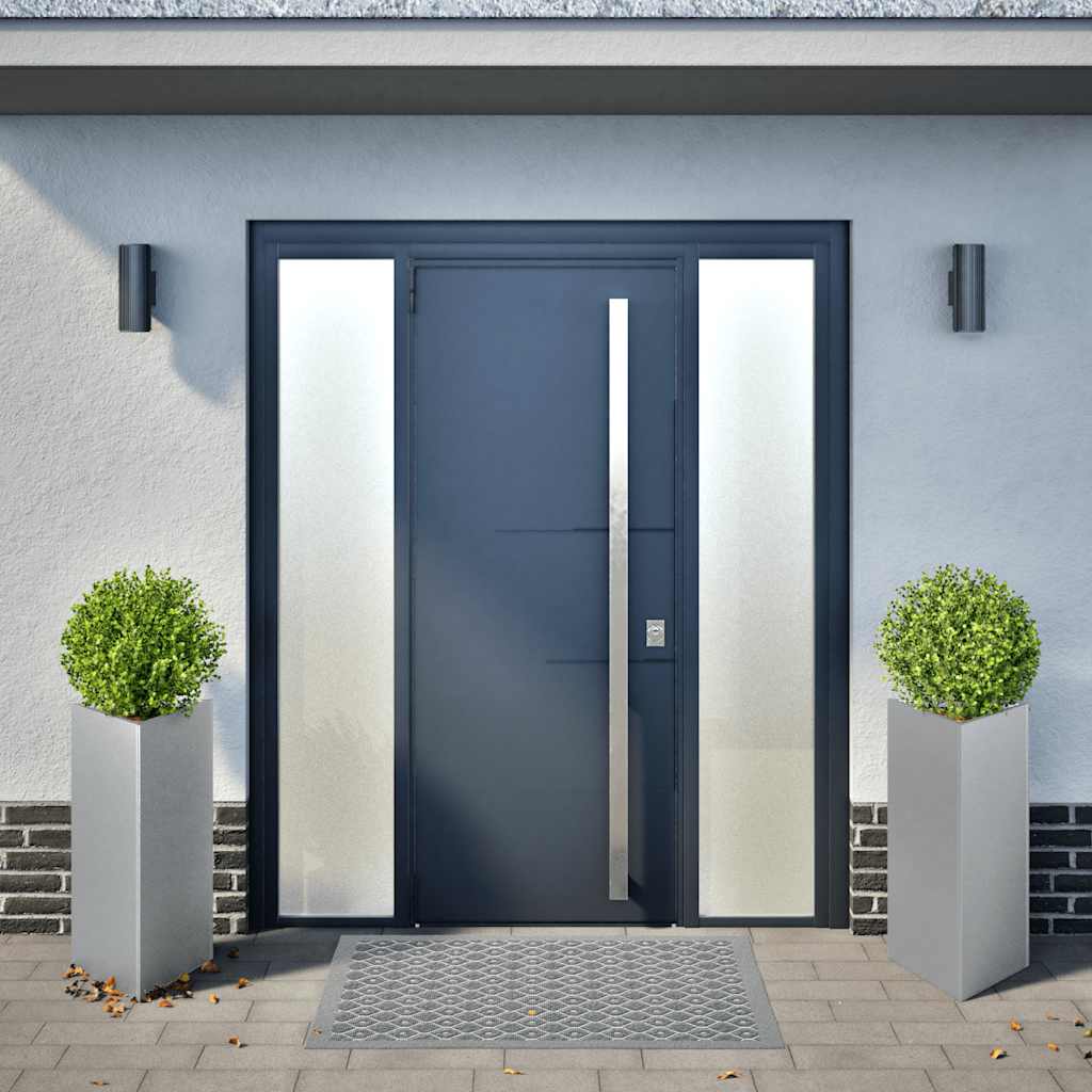 Plantadores Vidaxl 2 ST Triangle 40x40x75 cm de acero galvanizado
