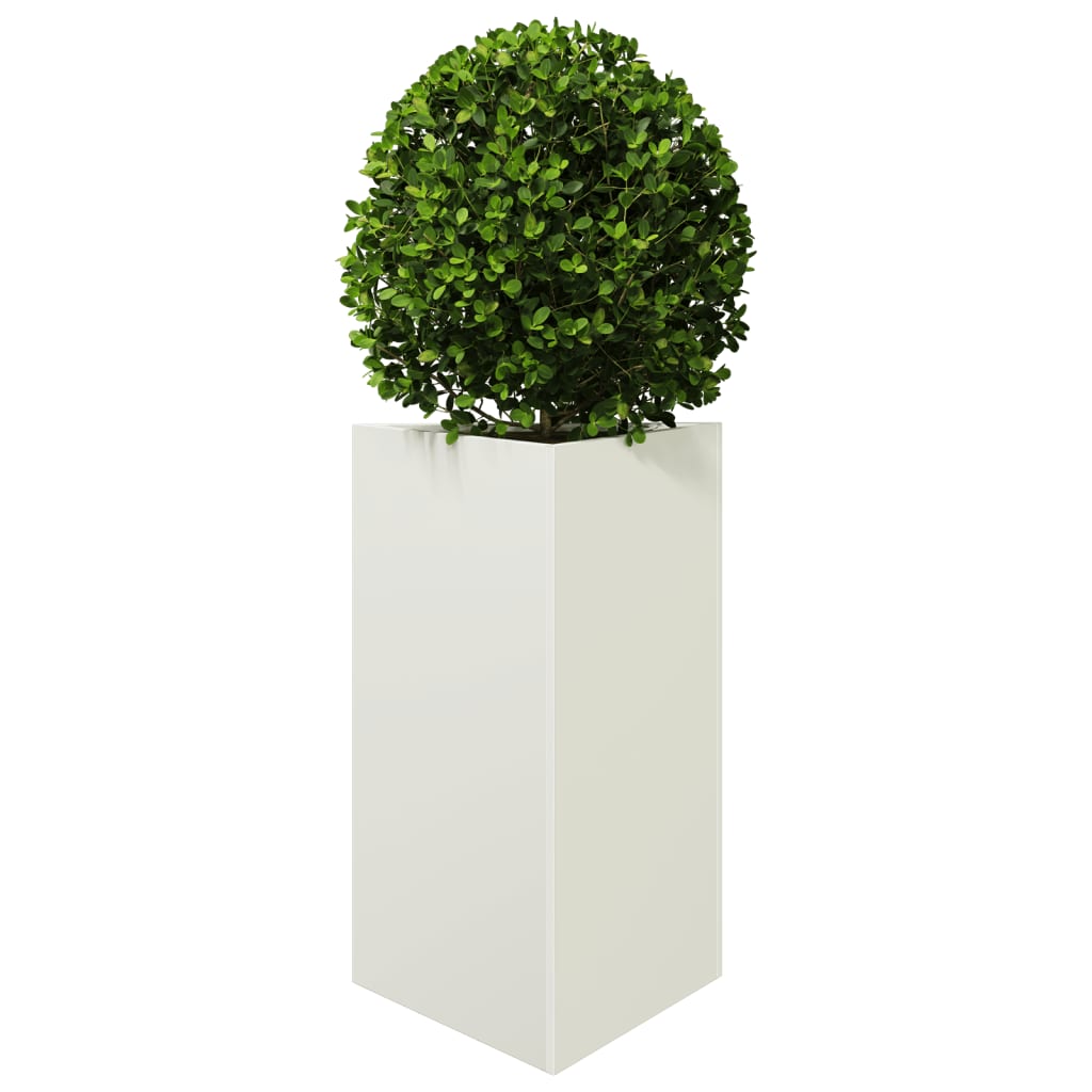 Vidaxl Plannet Triangle 50x43x75 cm de acero blanco