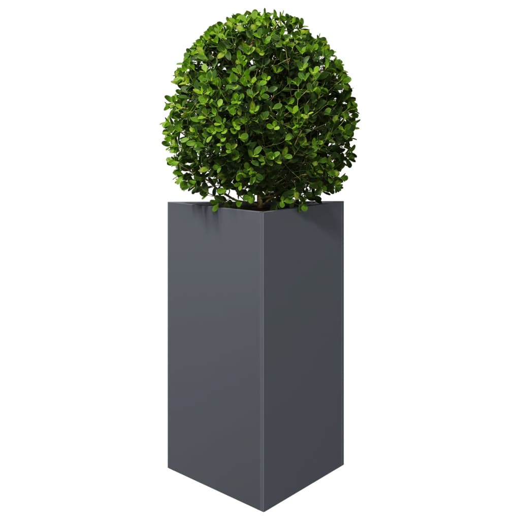 Vidaxl Planter Triangle 50x43x75 cm de acero antracita
