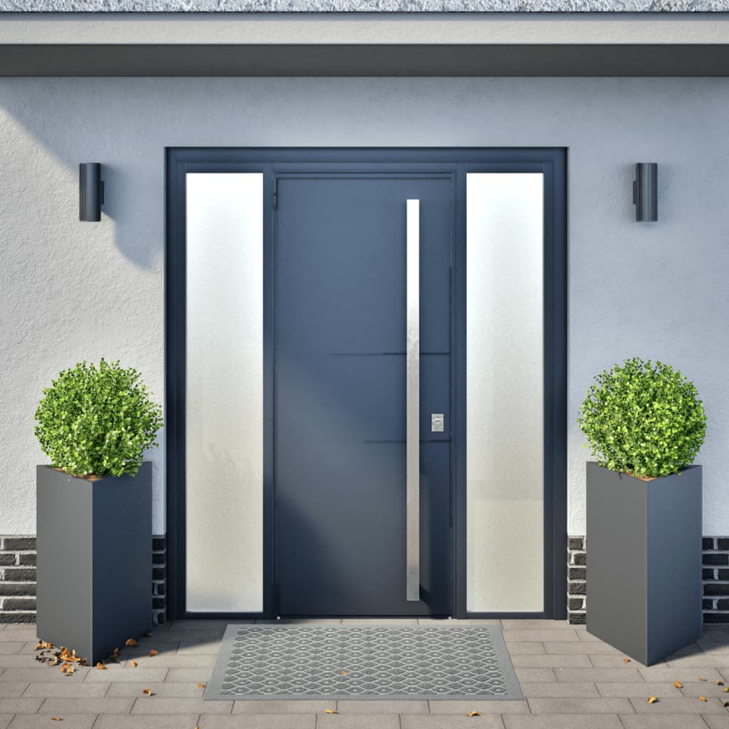 Vidaxl Fiorsters 2 St Triangle 50x43x75 cm Antracite in acciaio -Collorato