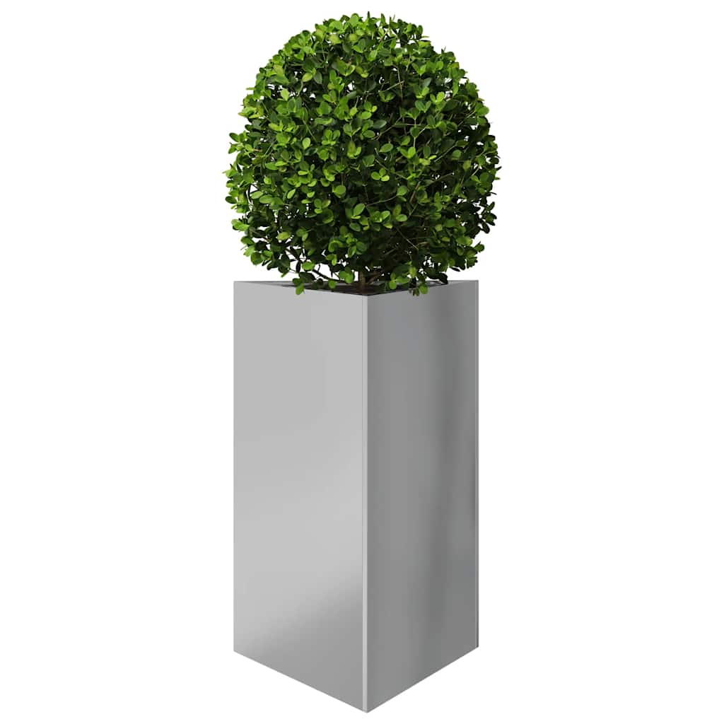 Vidaxl Planter Triangle 50x43x75 cm de acero galvanizado