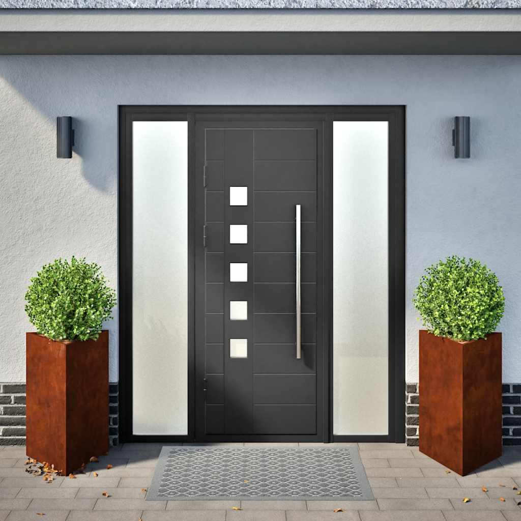 Vidaxl Fioters 2 St Triangular 50x43x75 cm Acciaio meteorologico