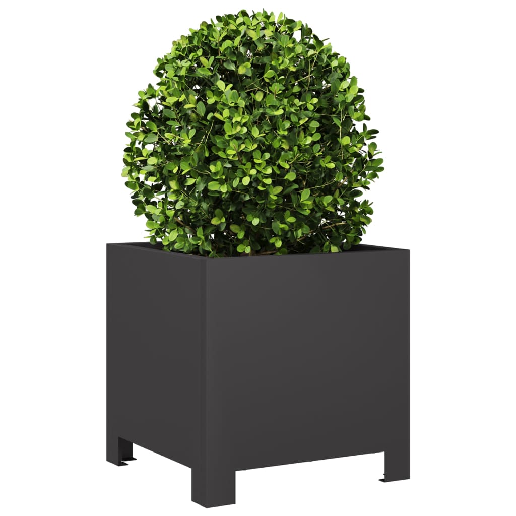 Vidaxl Planning Box 30x30x30 cm de acero negro