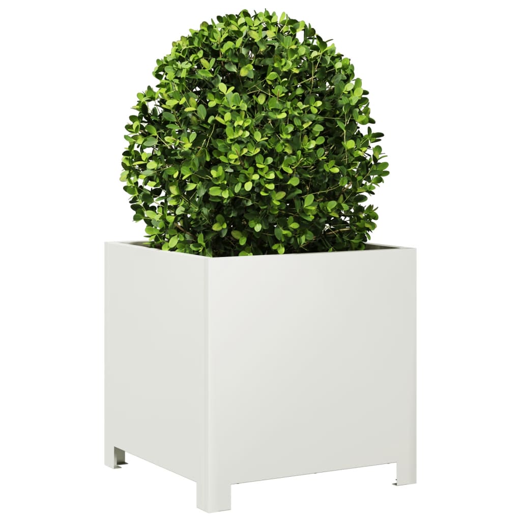 Vidaxl Planning Box 40x40x40 cm de acero blanco