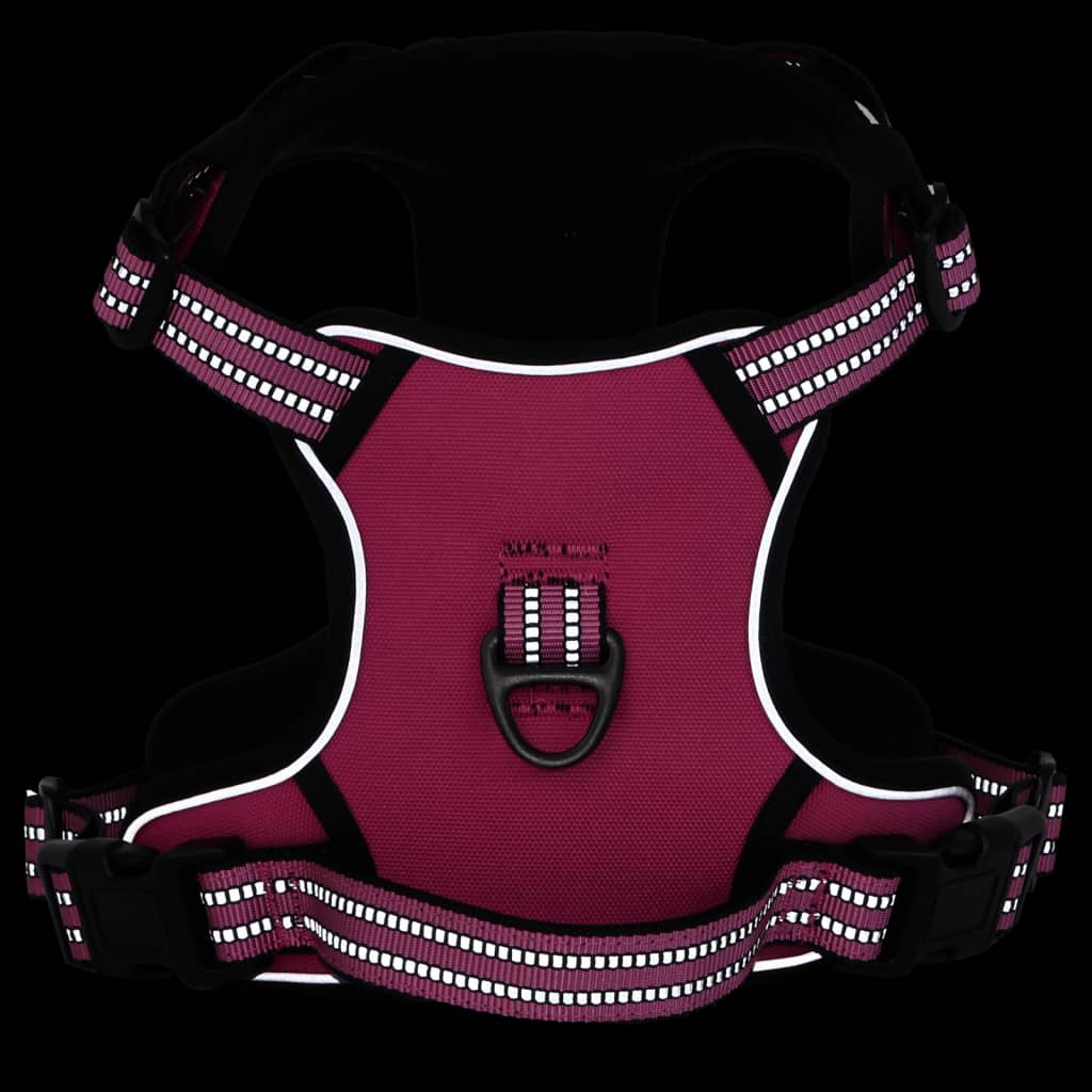 VIDAXL CANCHE DEL CANE con strisce riflettenti regolabili S rosa