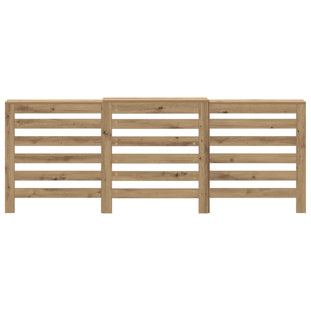 Vidaxl Radiatorom Construction 205x21.5x83,5 cm Oak artigianale in legno trasformato