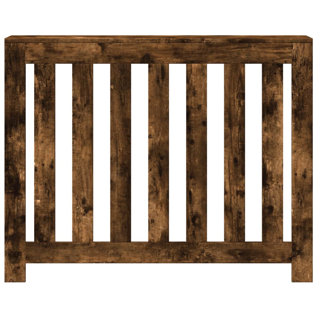 Vidaxl radiatorombouw 104x20x82 cm bewerkt hout gerookt eikenkleurig