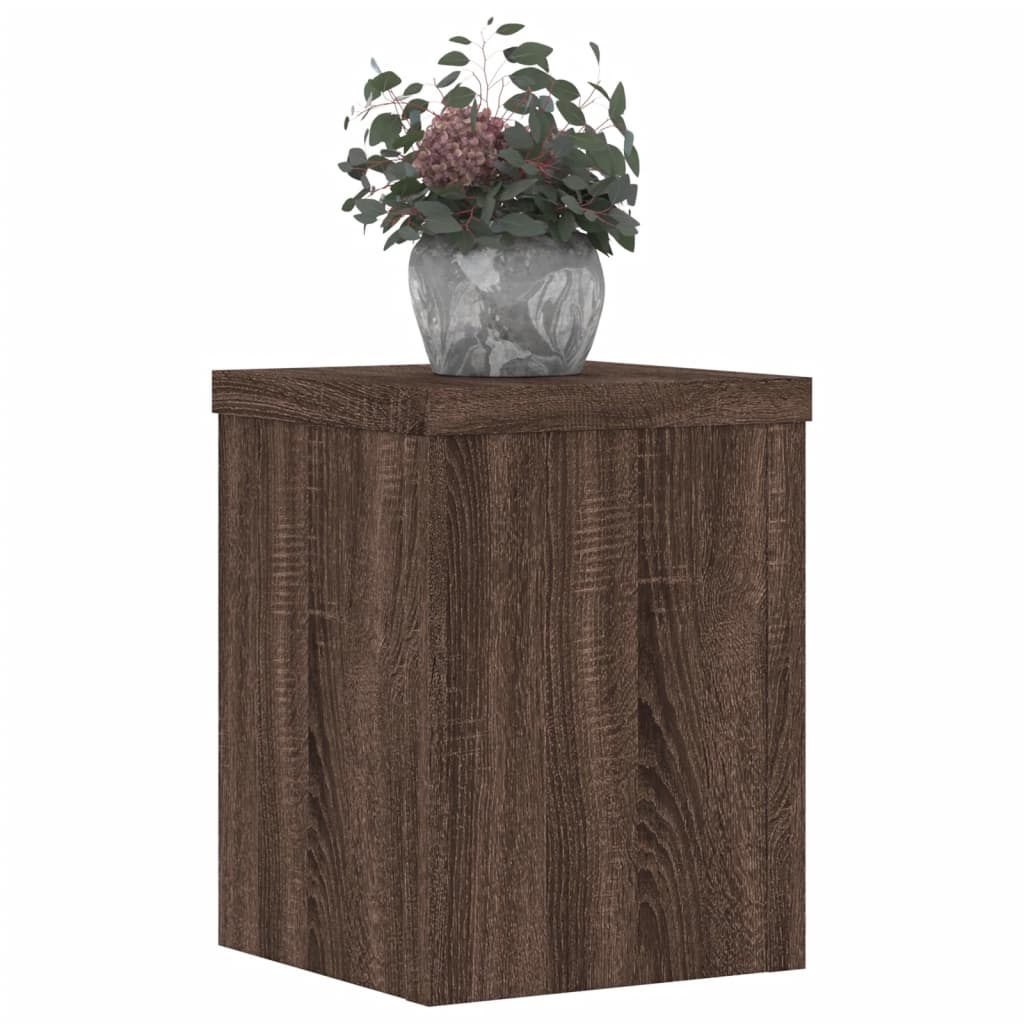 Vidaxl Planting Stands 2 ST 15x15x20 cm de roble de madera procesada de madera.