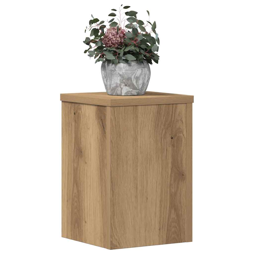 Vidaxl Planting Stands 2 PCS 20x20x30 cm de roble artesanal de madera