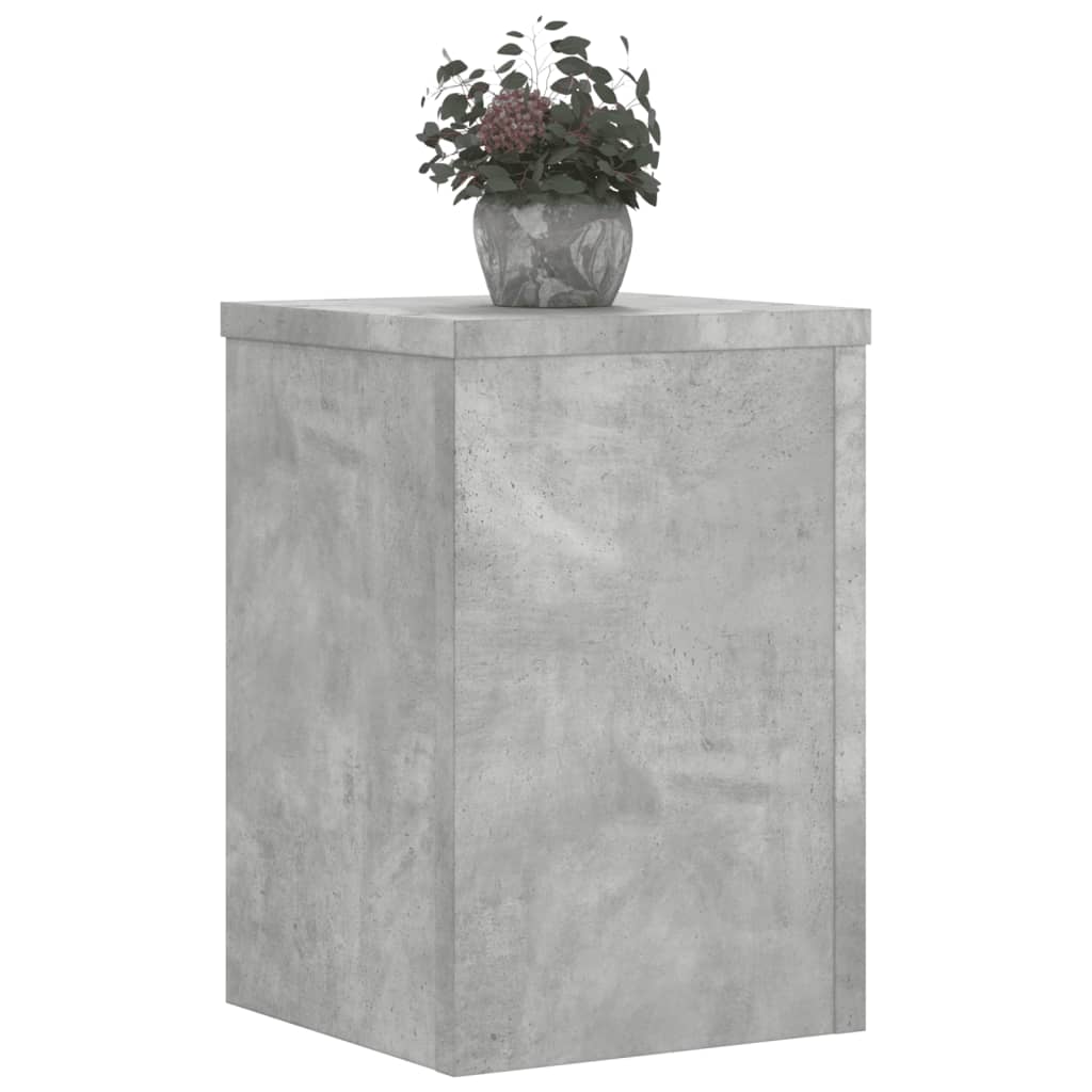 Vidaxl Planting Stands 2 st 25x25x35 cm de madera procesada betongrijs