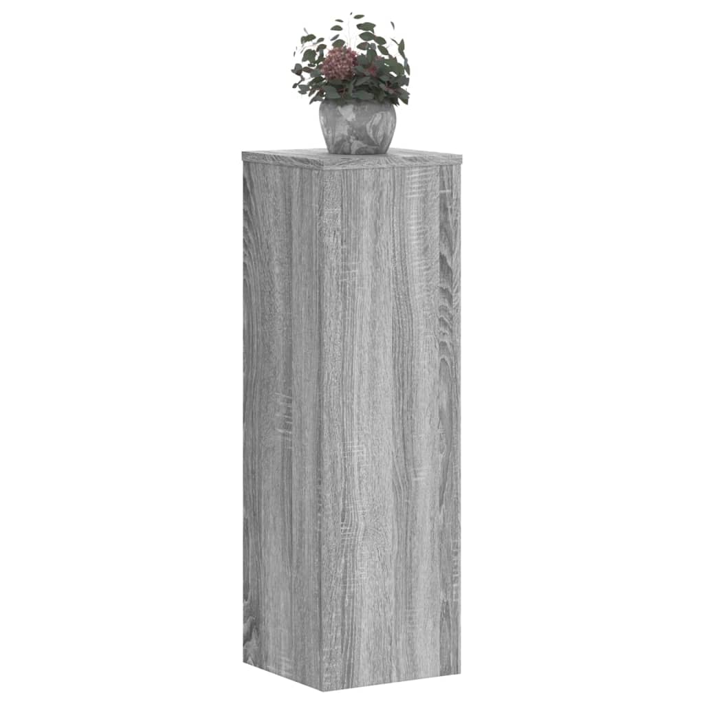 Estándares de planta Vidaxl 2 ST 25X25X80 cm de madera procesada Sonoma