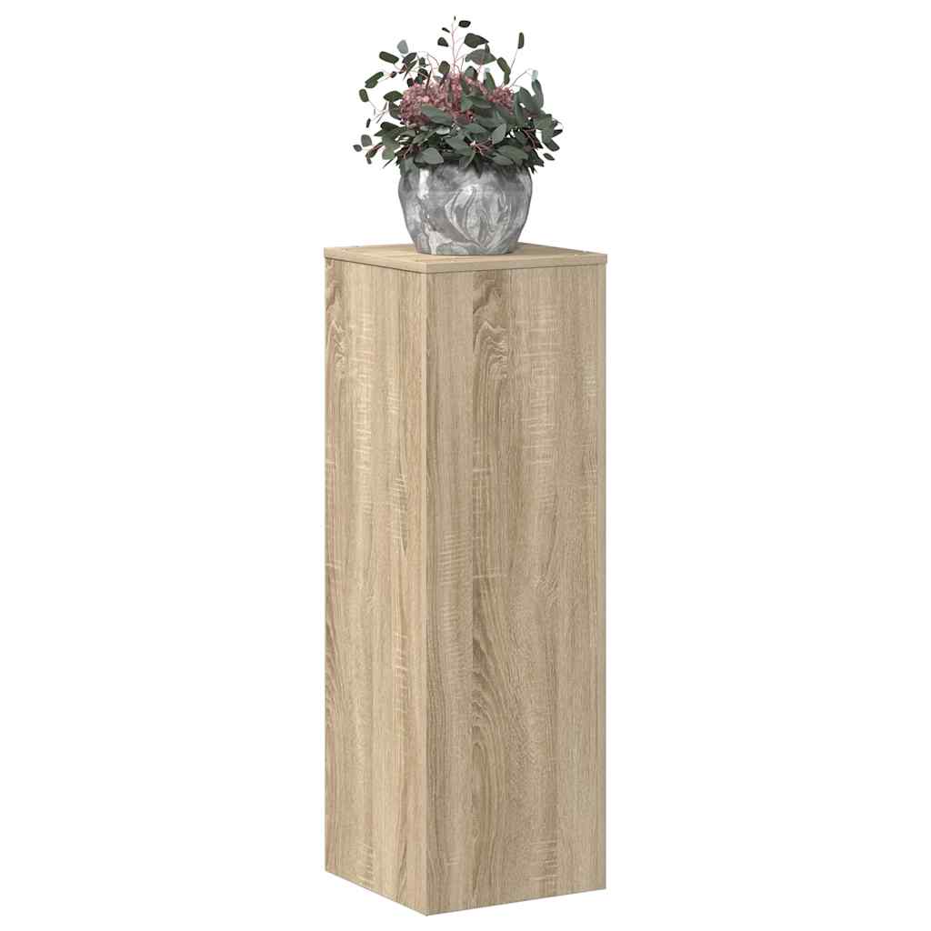 Estándar de planta Vidaxl 33x33x100 cm Madera procesada Sonoma Oak Colored