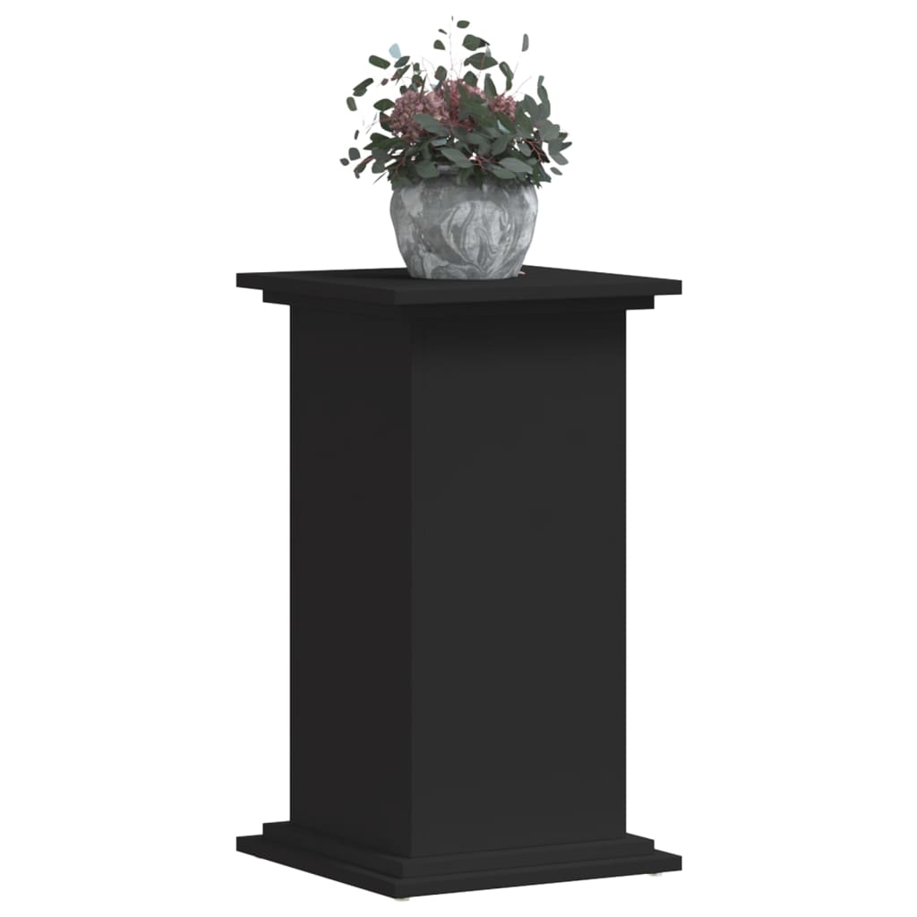 Estándar de planta Vidaxl 33x33x60 cm de madera procesada negra
