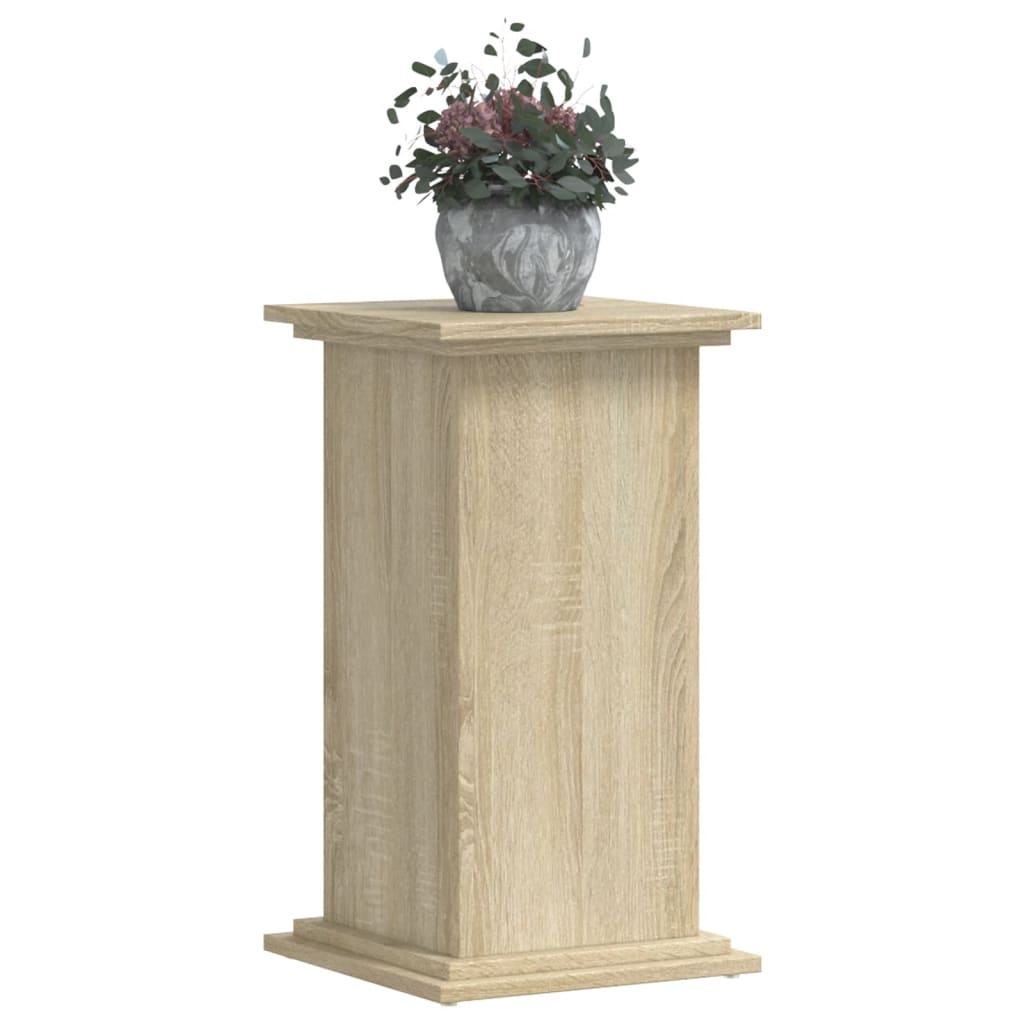 Estándar de la planta Vidaxl 33x33x60 cm de madera procesada Sonoma Oak -Colorado