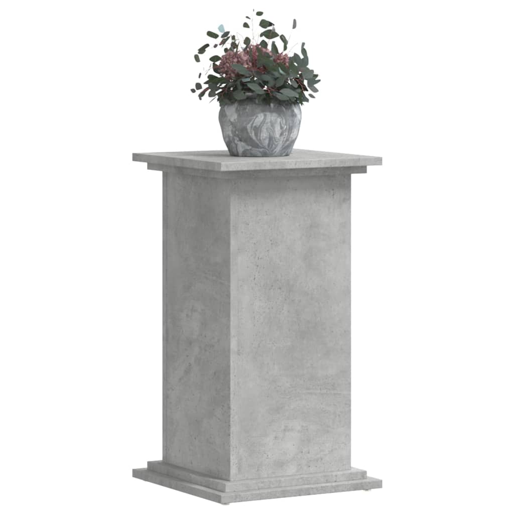 Estándar de planta Vidaxl 33x33x60 cm de madera procesada betongrijs