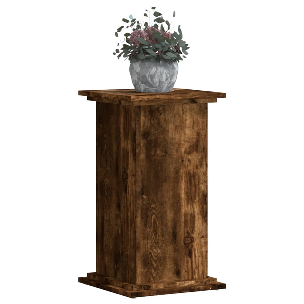 Estándar de la planta Vidaxl 33x33x60 cm de madera procesada de roble topo coloreado