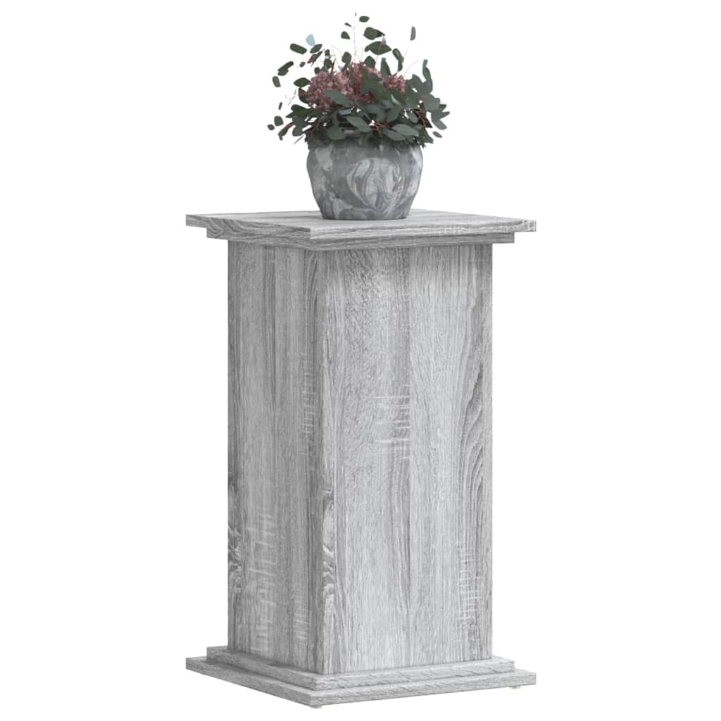Estándar de planta Vidaxl 33x33x60 cm de madera procesada gris sonoma roble
