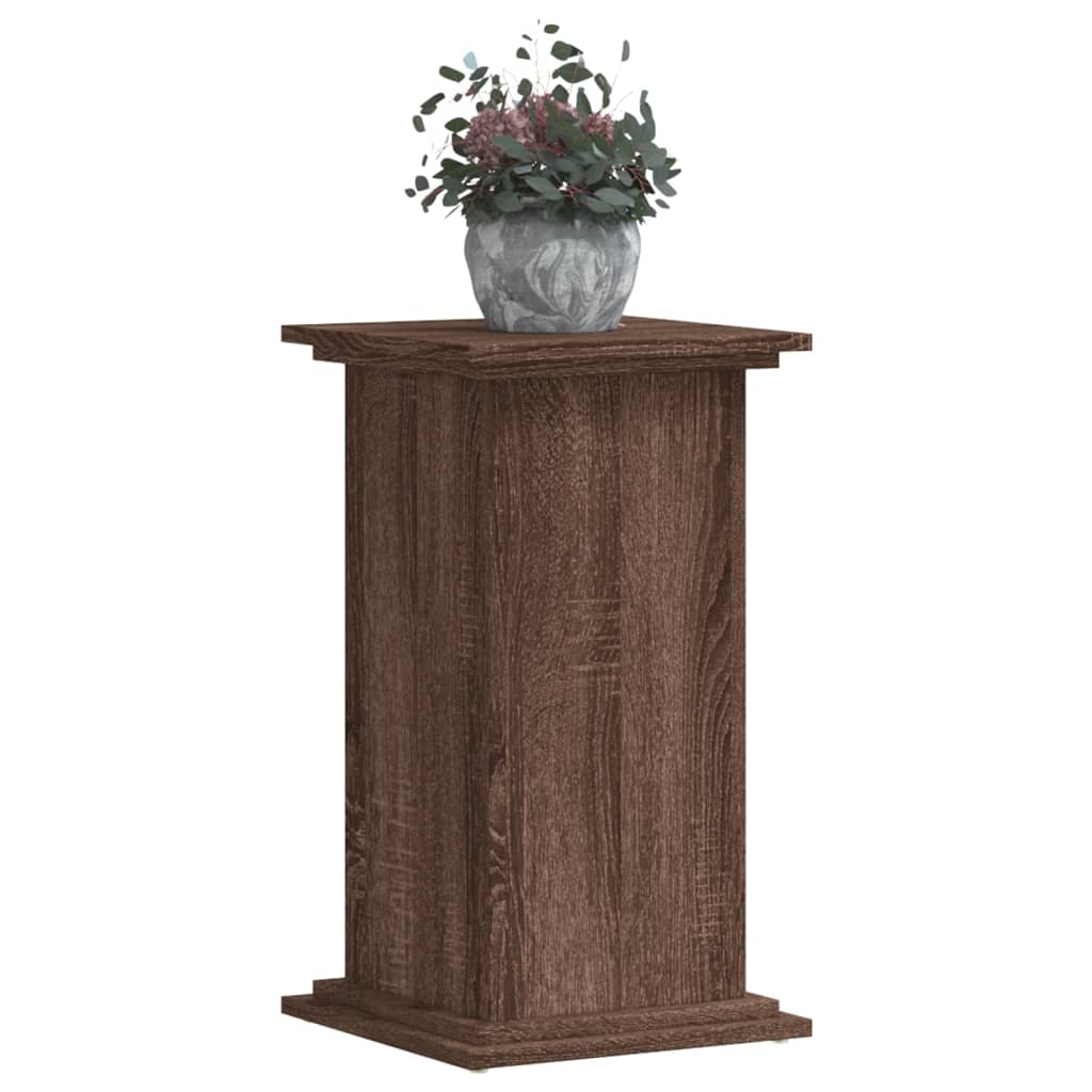 Estándar de la planta Vidaxl 33x33x60 cm de madera procesada de roble de madera con colorado
