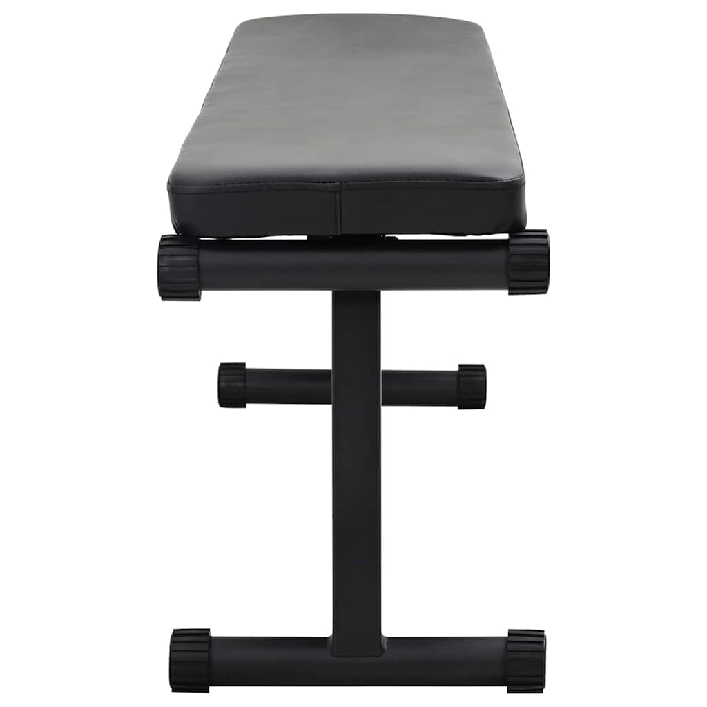Banco de pesas VidaXL negro 108 x 27 x 41 cm acero con recubrimiento en polvo