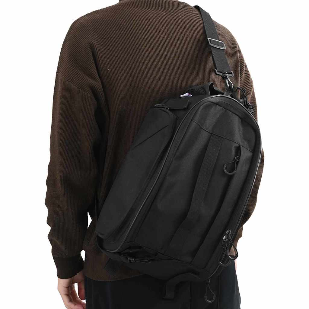 Vidaxl fietstas zwart 38 x 21 x 16 cm polyester