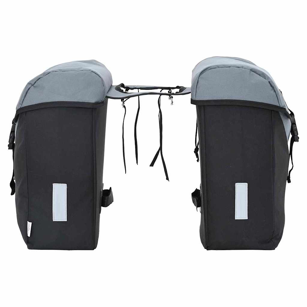 Vidaxl fietstas grijs en zwart 31.5 x 15.5 x 40 cm polyester
