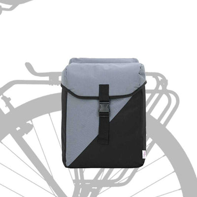 Borsa da bicicletta Vidaxx grigia e nera 31,5 x 15,5 x 40 cm in poliestere