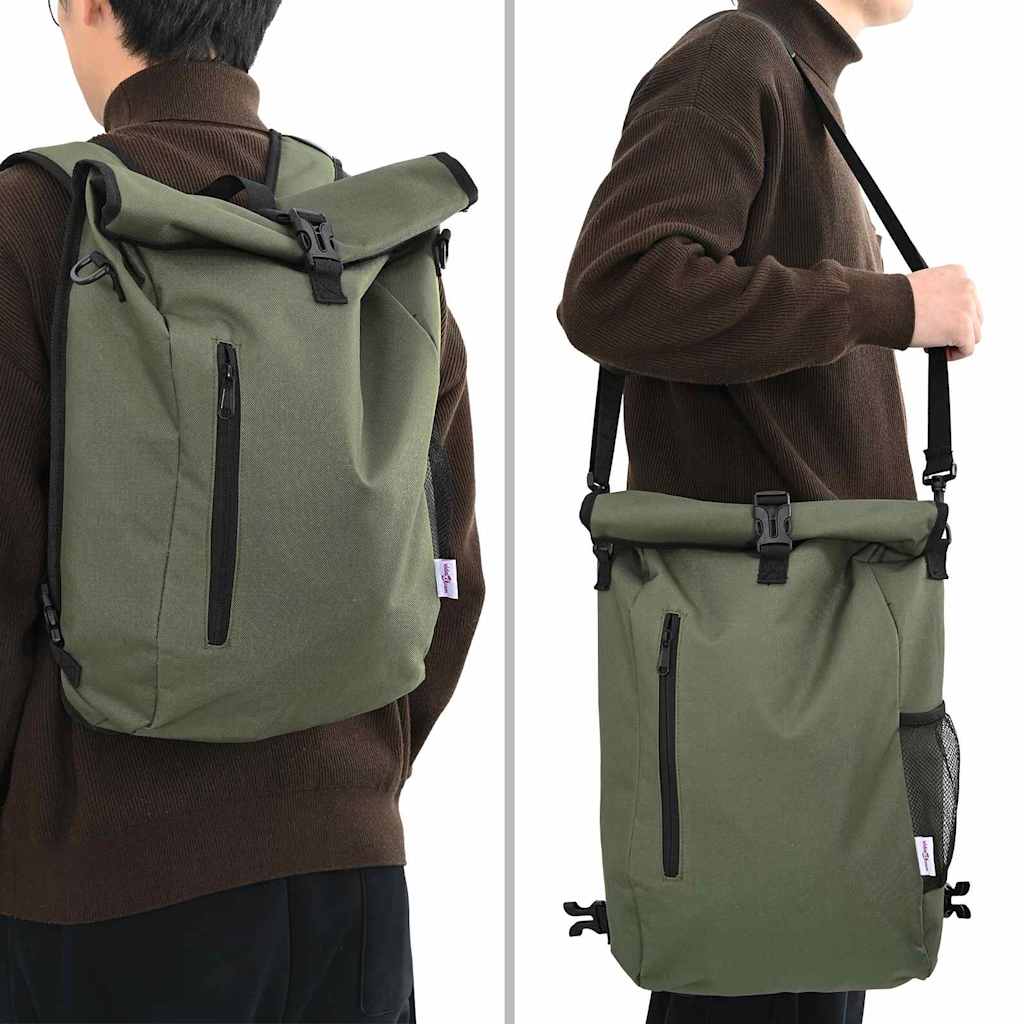 Vidaxx bolsa para bicicleta verde oliva 31 x 13 x 58 cm poliéster