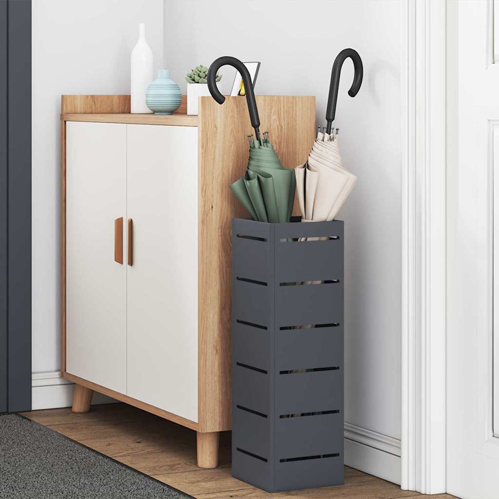 Ombrello Vidaxl standard antracite 15,5 x 15,5 x 49 cm in metallo