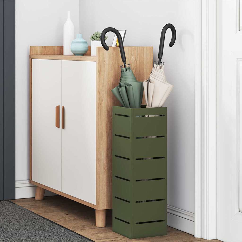 Ombrello Vidaxx standard verde oliva 15,5 x 15,5 x 49 cm in metallo