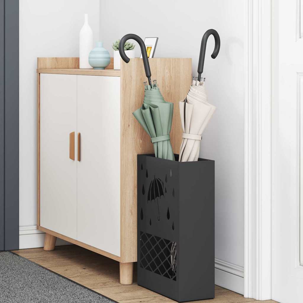 Ombrello Vidaxx standard nero 28 x 12 x 41 cm in acciaio
