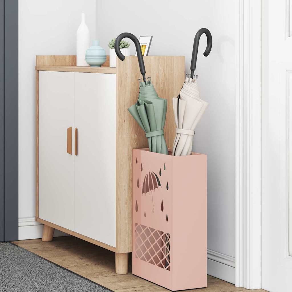 Ombrello Vidaxx standard rosa 28 x 12 x 41 cm in acciaio