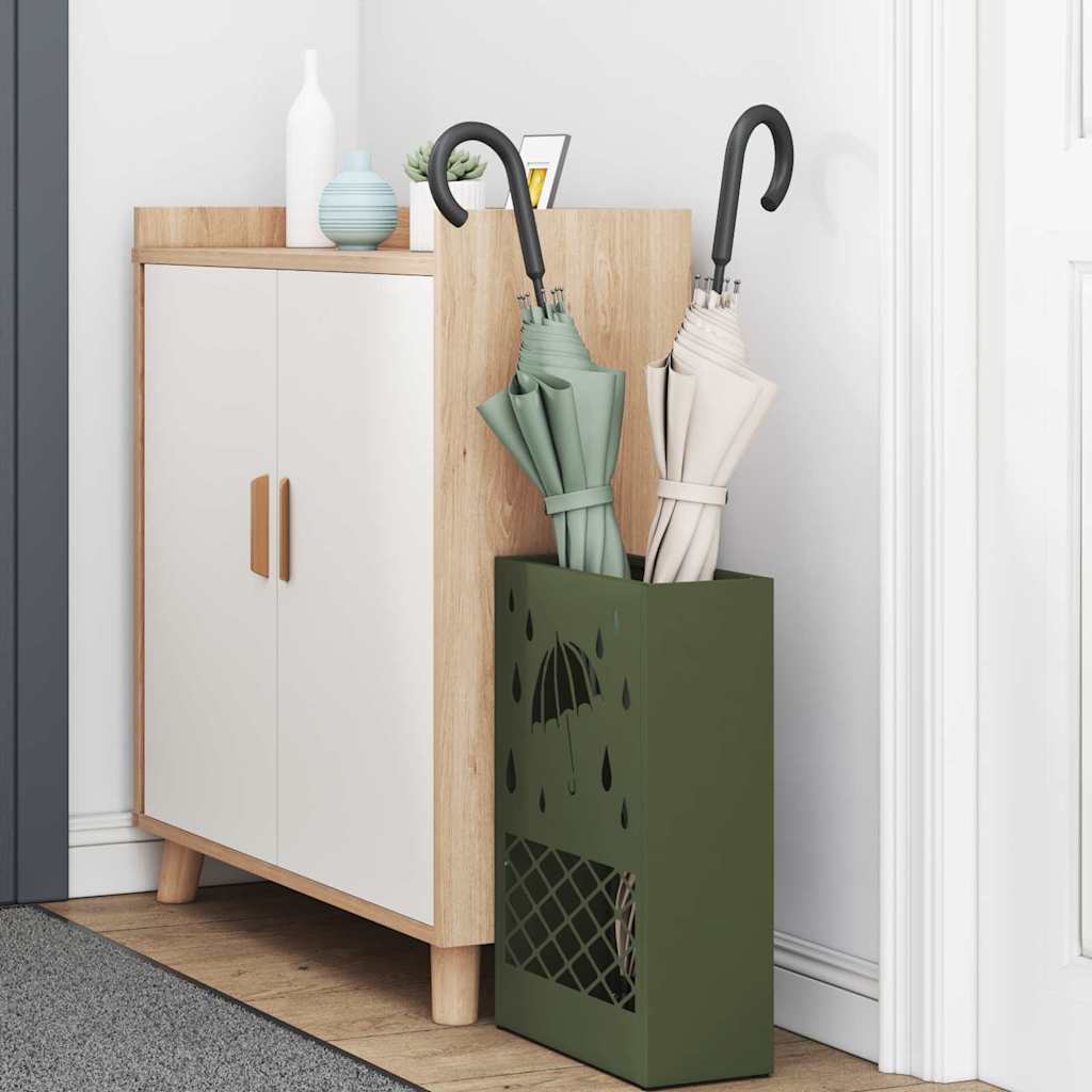 Ombrello Vidaxx standard verde oliva 28 x 12 x 41 cm in acciaio
