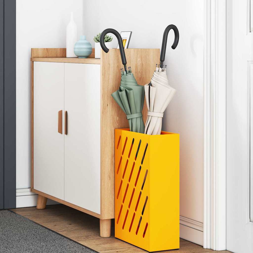 Ombrello Vidaxl standard giallo senape 28 x 12 x 41 cm in acciaio