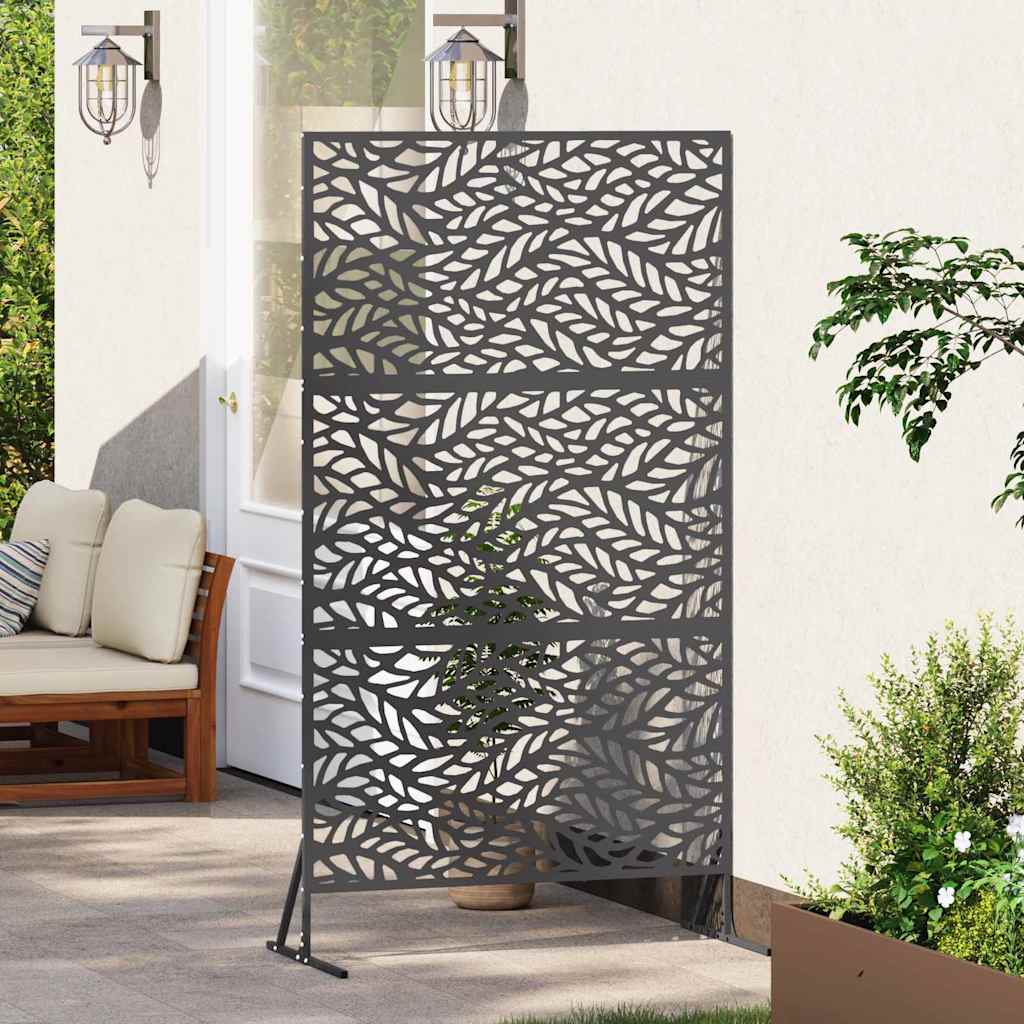 Vidaxl privacyscherm zwart 100 x 50 x 180 cm staal