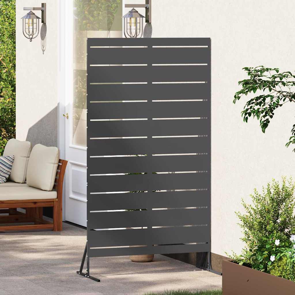 Vidaxx mampara de privacidad negro 100 x 50 x 180 cm acero