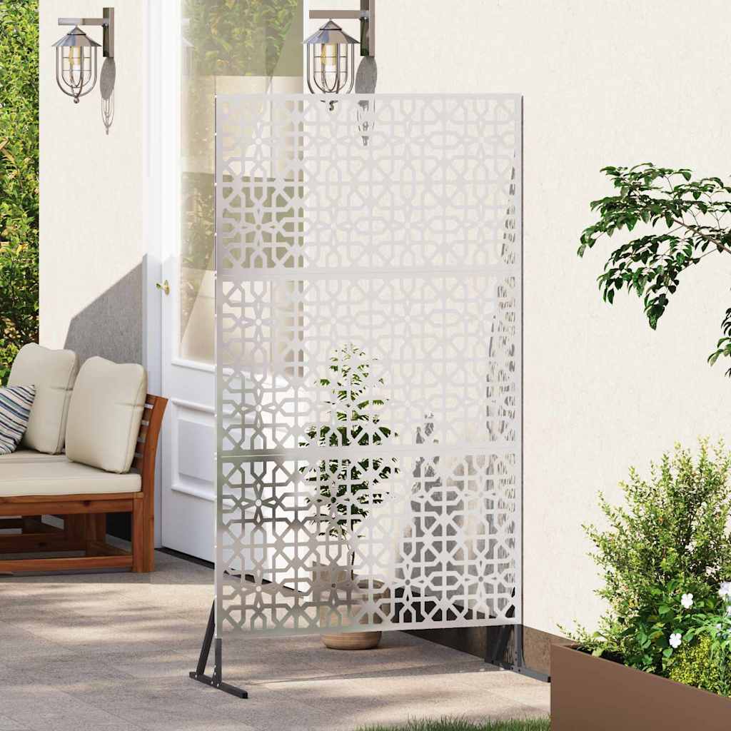 Vidaxx mampara de privacidad gris 100 x 50 x 180 cm acero