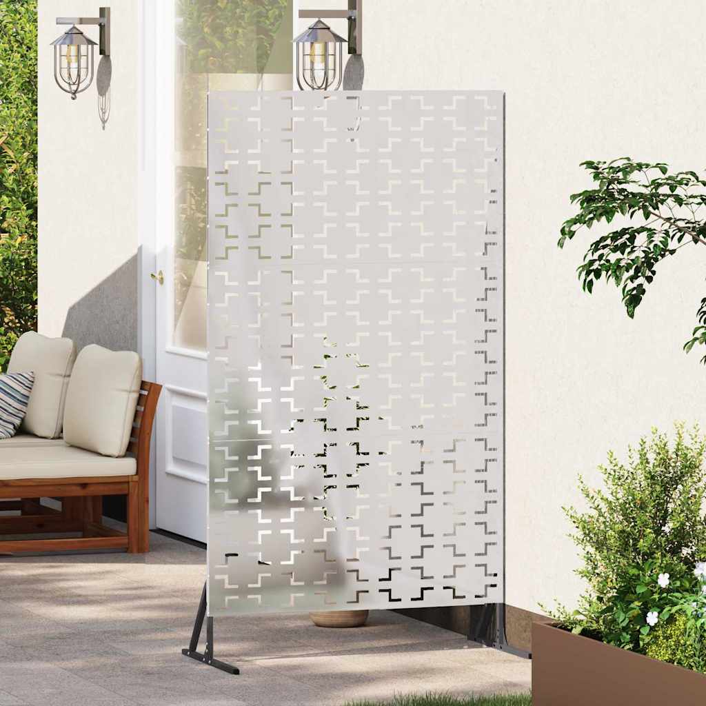 Vidaxl privacyscherm grijs 100 x 50 x 180 cm staal