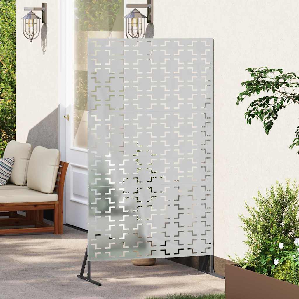 Vidaxl privacyscherm grijs 100 x 50 x 180 cm staal