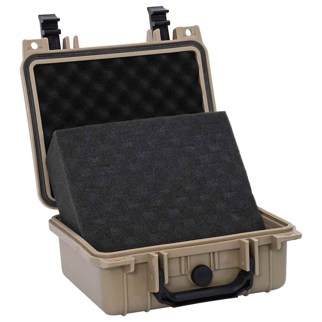 Vidaxl hardcase koffer zand 27 x 24,5 x 12,5 cm polypropyleen en abs