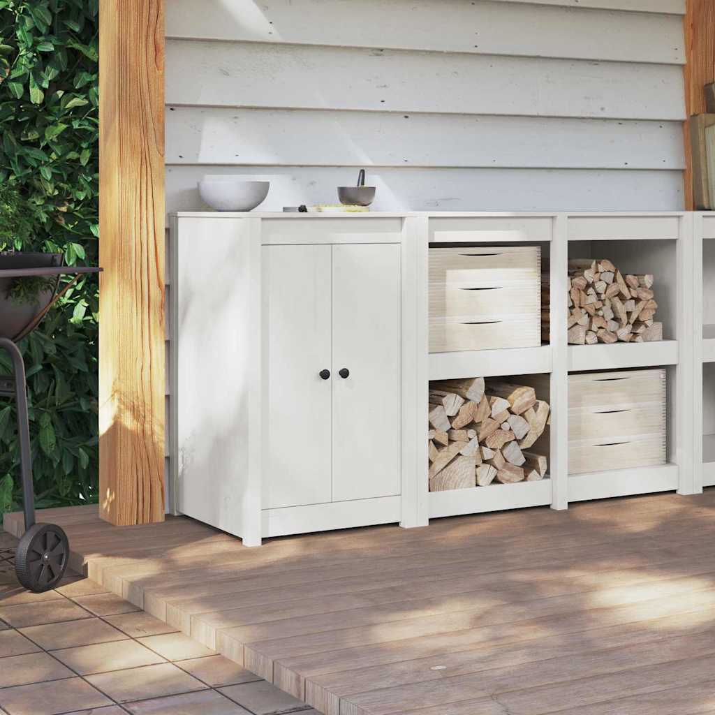 Vidaxx puerta de cocina blanca 50 x 9 x 82 cm madera maciza de pino