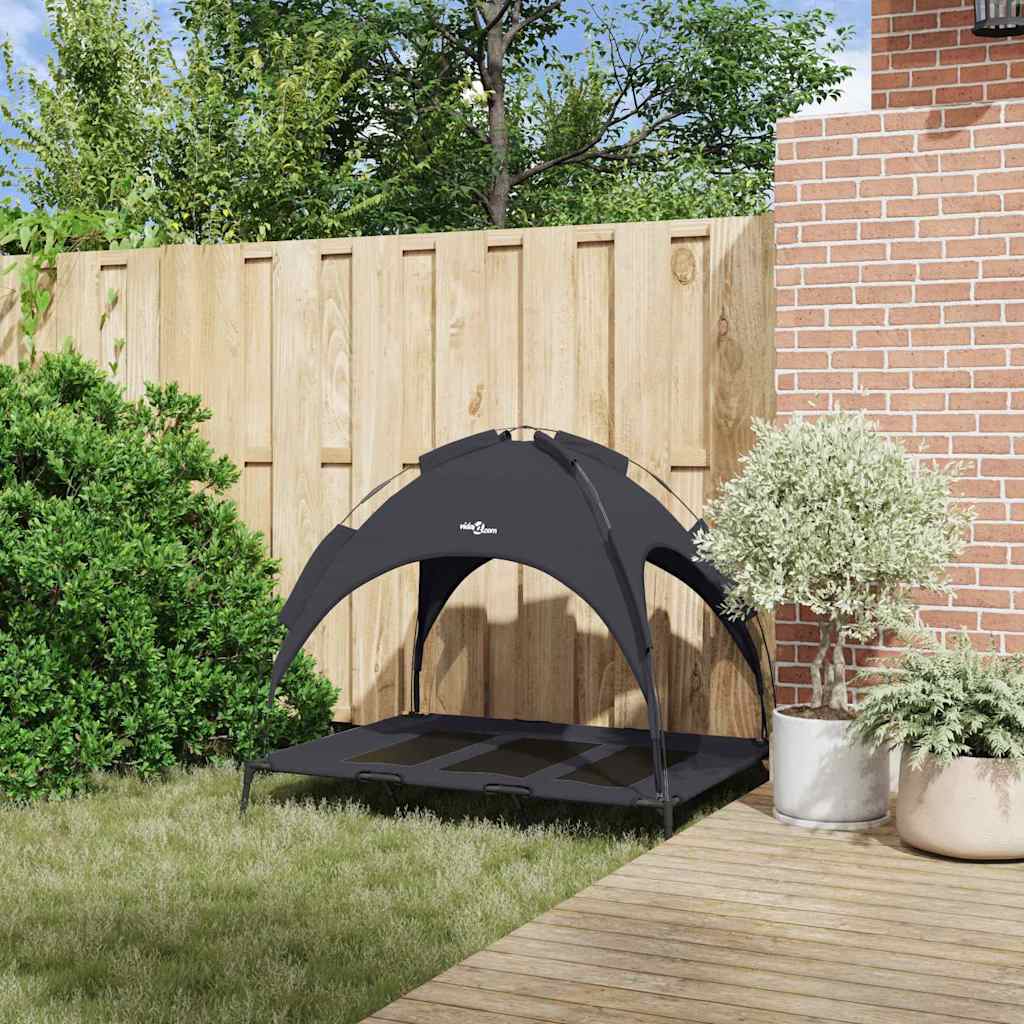 Vidaxl hondenbed zwart 122 x 93 x 106,5 cm staal