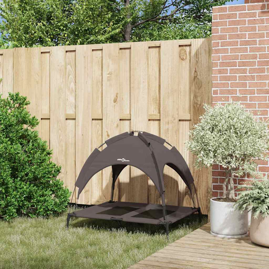 Vidaxl cama para perros marrón 92 x 77 x 82,5 cm acero