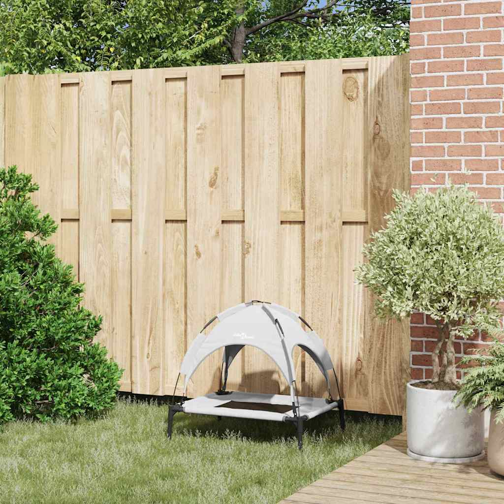Letto per cani Vidaxl grigio argento 62 x 48 x 61 cm in acciaio