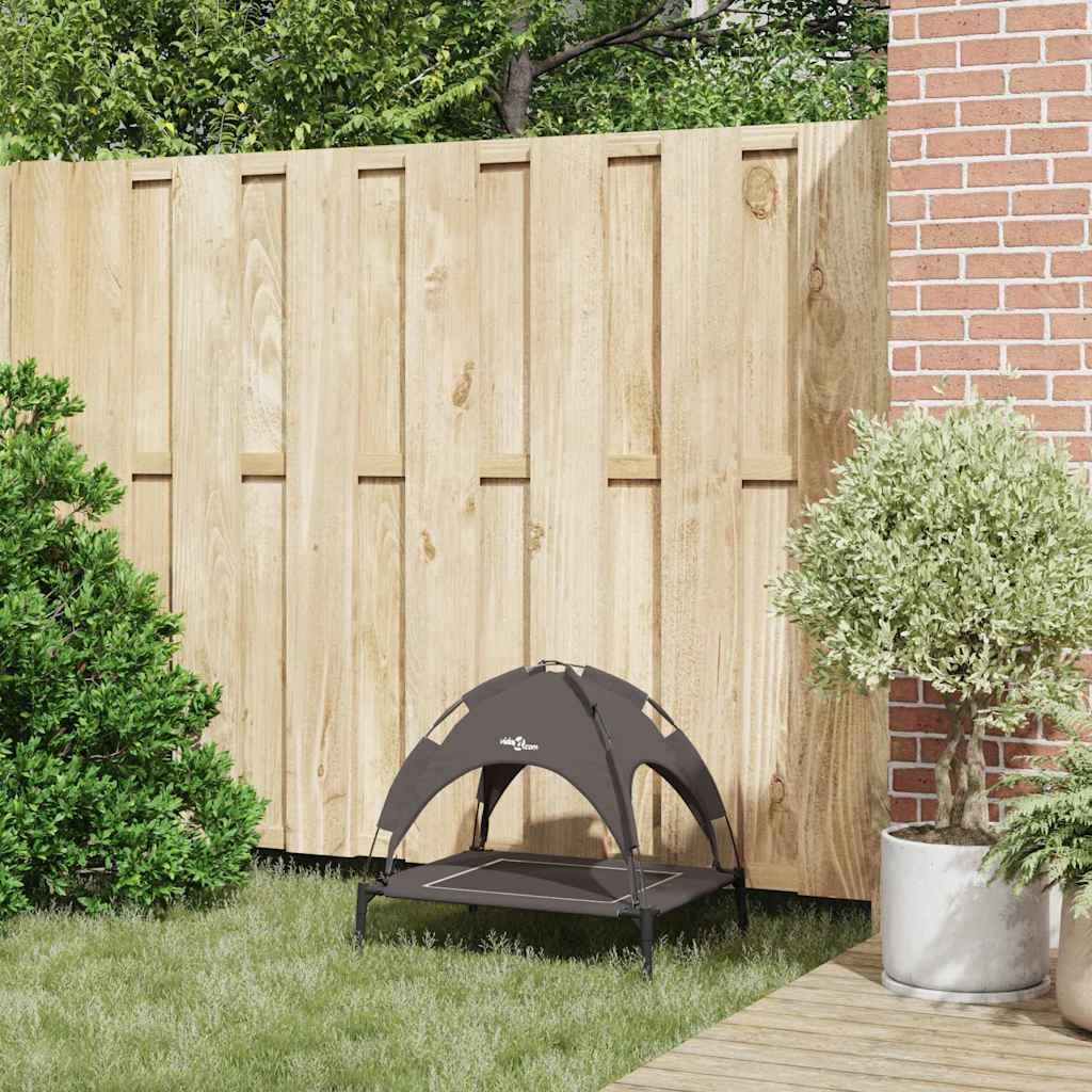 Vidaxl hondenbed bruin 63 x 49,5 x 60 cm staal
