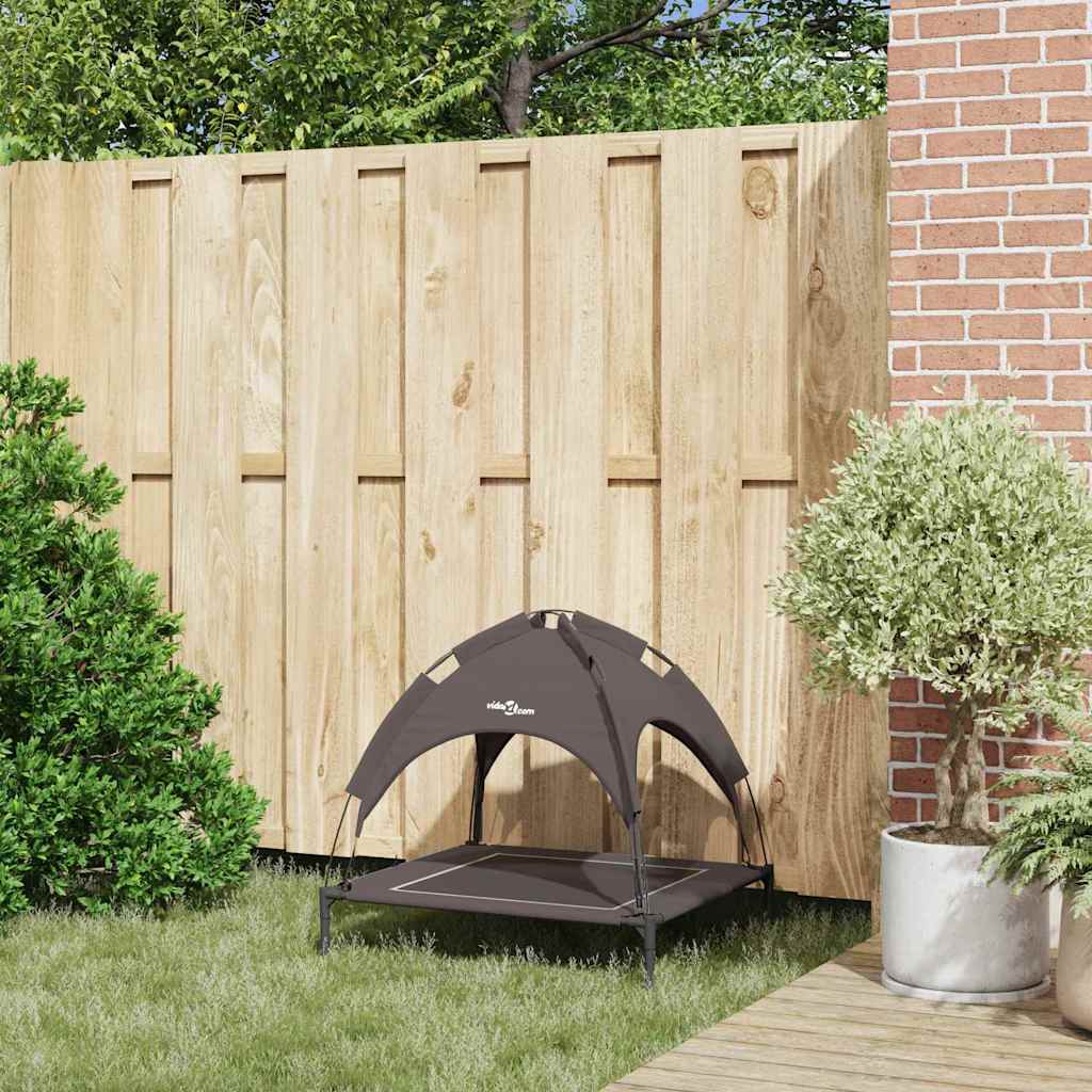 Vidaxl hondenbed bruin 71 x 64 x 71 cm staal