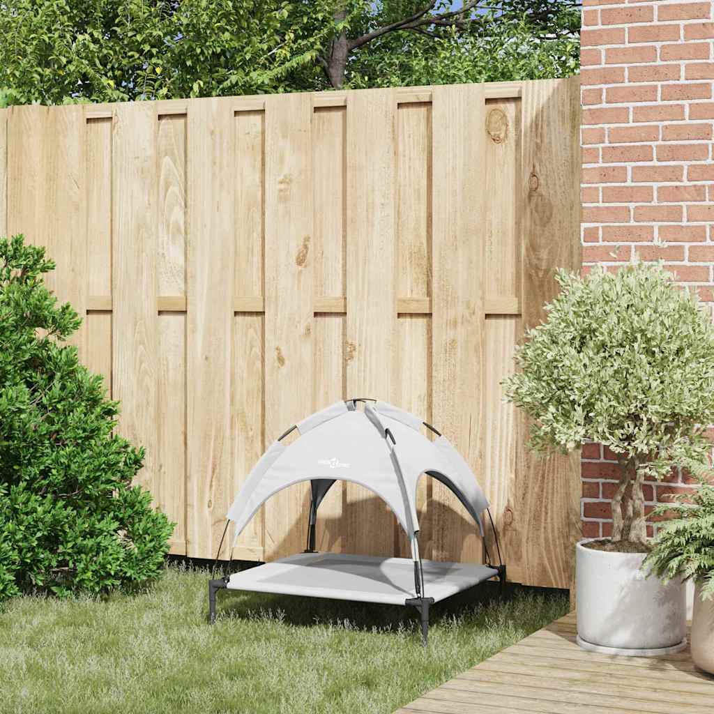 Vidaxl hondenbed zilvergrijs 71 x 64 x 71 cm staal