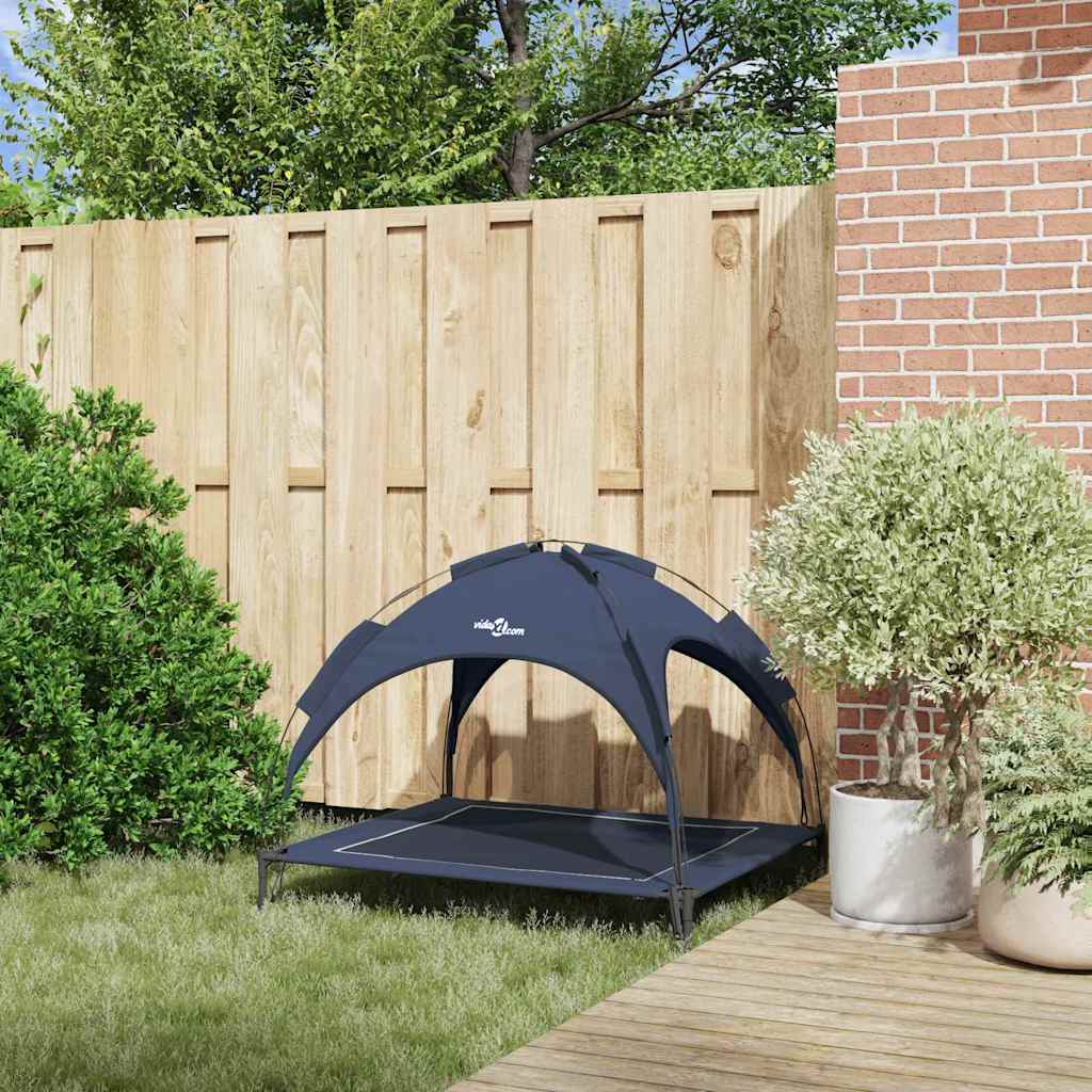 Vidaxl hondenbed marineblauw 104 x 86 x 84,5 cm staal