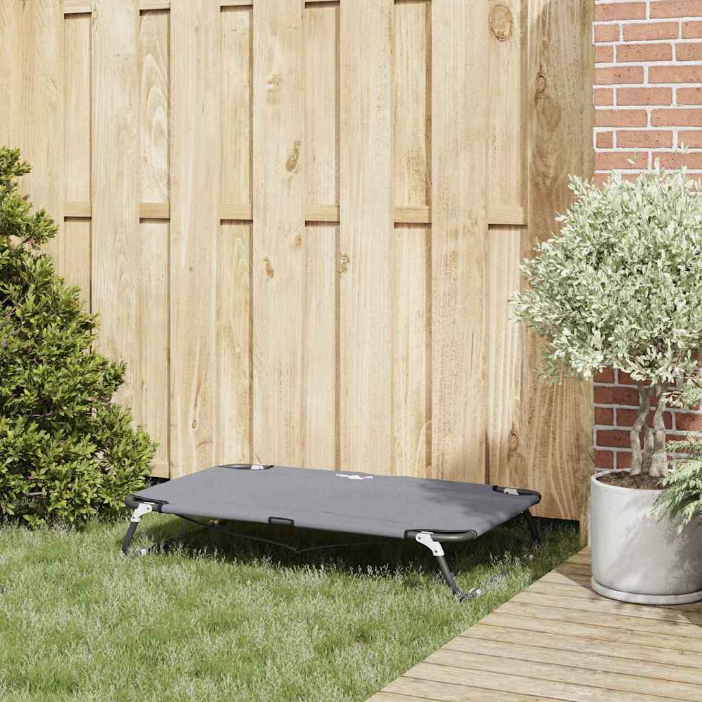 Cuccia per cani Vidaxl grigio chiaro 90 x 55 x 18 cm in acciaio